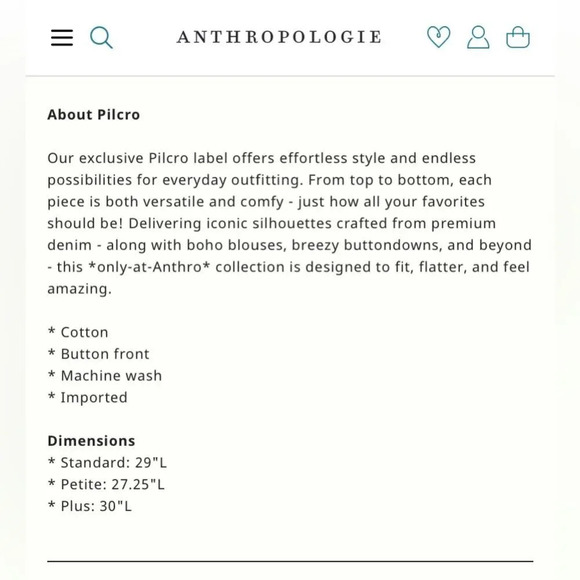 PILCRO by ANTHROPOLOGIE Smocked Buttondown in Pink Combo - Picture 10 of 10